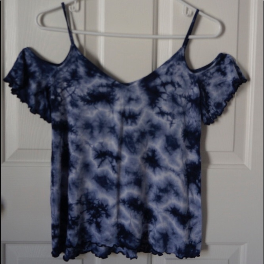 American Eagle Tie Dye Off The Shoulder Top